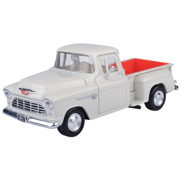 Timeless Legends - 1:24 Scale 1955 Chevy Stepside [White]