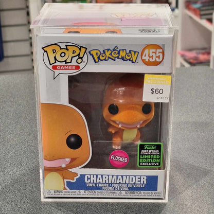 ECCC 2020 - Pokemon - Charmander Flocked Exclusive Pop! Vinyl