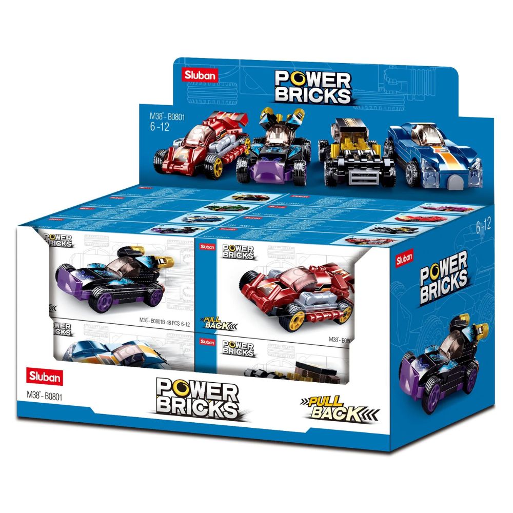 Powerbricks Pull Backs Cars (1 Unit)
