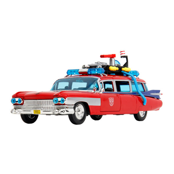 Hollywood Rides - Ghostbusters ECTO-1 + Optimus Prime 1:24 Mash-up Diecast