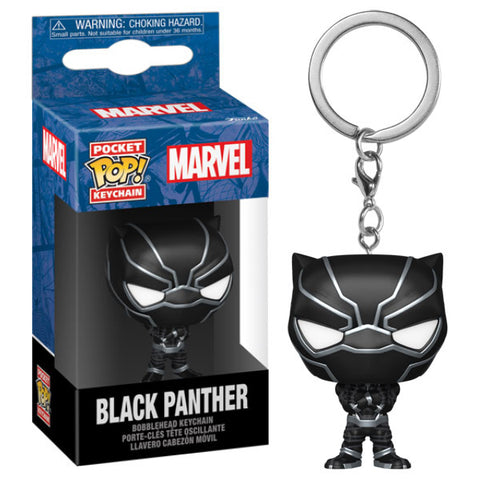 Image of Marvel Comics - New Classics Black Panther Pocket Pop! Keychain