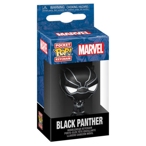 Image of Marvel Comics - New Classics Black Panther Pocket Pop! Keychain