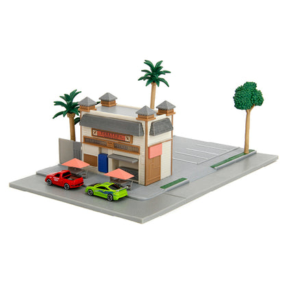 Fast & Furious - Toretto's Cafe Nano-Scene with 2 Vehicles