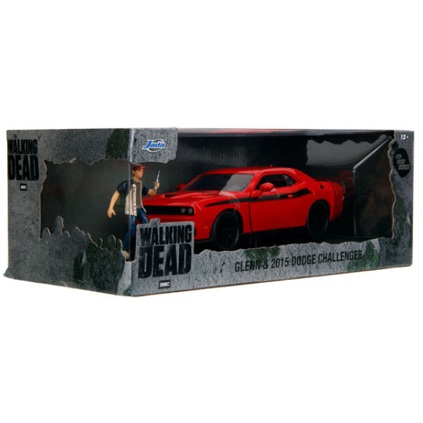 The Walking Dead - Glenn with 2015 Dodge Challenger 1:24 Scale Diecast Vehicle Set