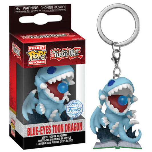 Yu-Gi-Oh! - Blue-Eyes Toon Dragon US Exclusive Glow Pop! Keychain