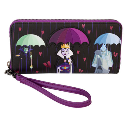 Loungefly - Disney Villains - Curse Your Hearts Zip Wristlet Wallet