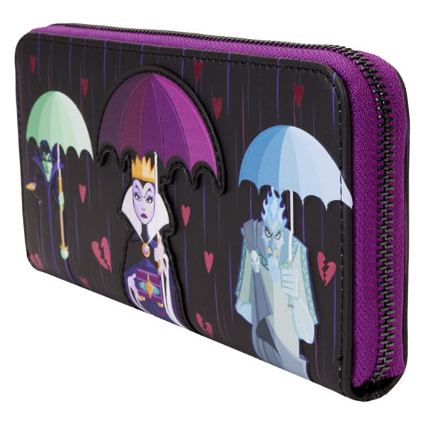 Loungefly - Disney Villains - Curse Your Hearts Zip Wristlet Wallet