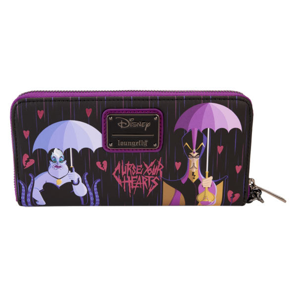 Loungefly - Disney Villains - Curse Your Hearts Zip Wristlet Wallet