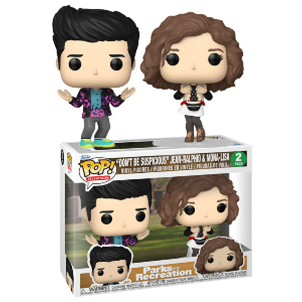 Parks and Recreation 15th Anniversary - "Don't Be Suspicious" Jean-Ralphio & Mona-Lisa Pop! Vinyl 2-Pack