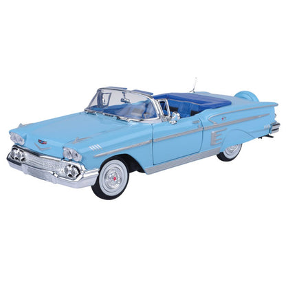 Timeless Legends - 1:24 Scale 1958 Chevy Impala [Blue]