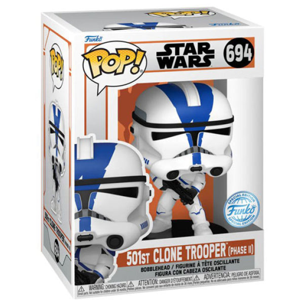 Star Wars: The Mandalorian - 501st Clone Trooper (Phase II) US Exclusive Pop! Vinyl