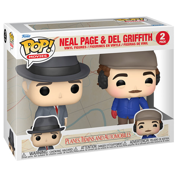 Planes, Trains and Automobiles - Neal Page & Del Griffith Pop! Vinyl 2 Pack