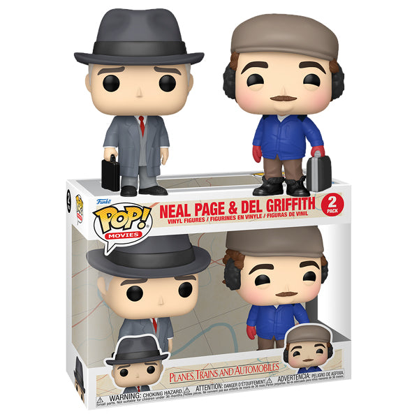 Planes, Trains and Automobiles - Neal Page & Del Griffith Pop! Vinyl 2 Pack