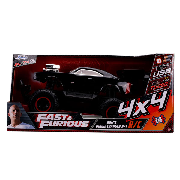 Fast & Furious - Dom's 1970 Dodge Charger (Elite Off-Road) (Black) 1:12 Remote Control Car