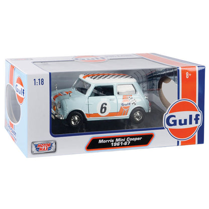 Gulf Collection - 1:18 Scale Morris Mini Cooper 1961-67 with Gulf Livery