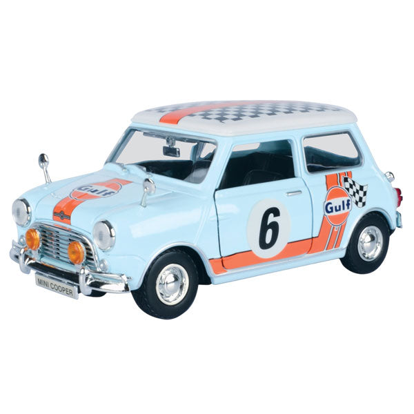 Gulf Collection - 1:18 Scale Morris Mini Cooper 1961-67 with Gulf Livery