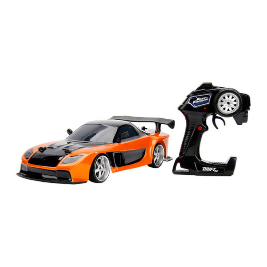 Fast & Furious - Han's 1993 Mazda RX-7 Veilside (Orange/Black) 1:10 Remote Control Car