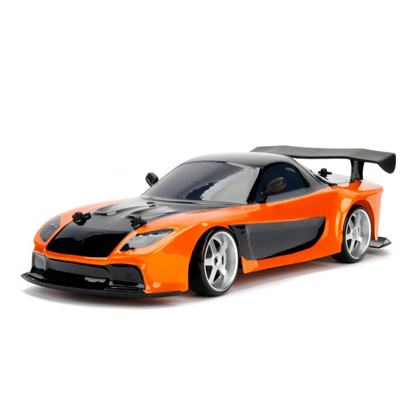 Fast & Furious - Han's 1993 Mazda RX-7 Veilside (Orange/Black) 1:10 Remote Control Car