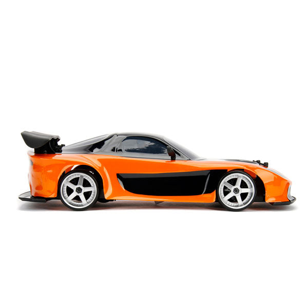 Fast & Furious - Han's 1993 Mazda RX-7 Veilside (Orange/Black) 1:10 Remote Control Car