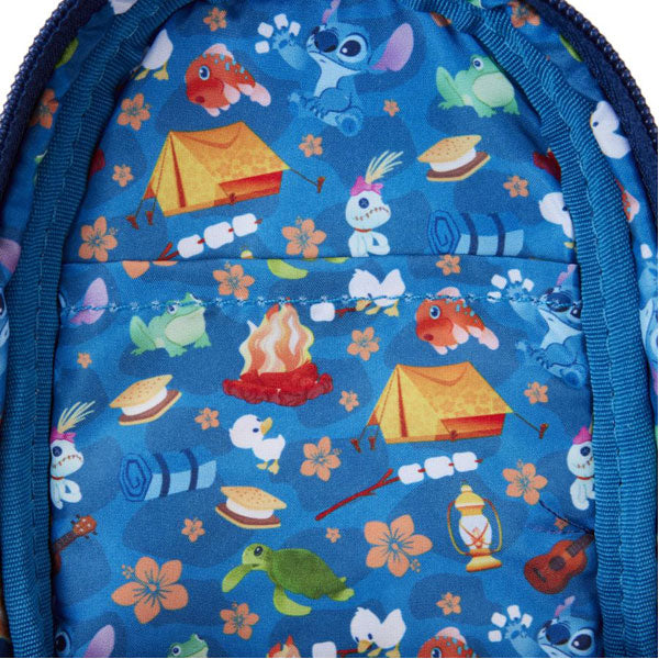 Loungefly - Lilo & Stitch - Camping Cuties Mini Backpack Pencil Case