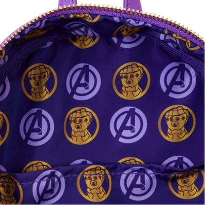 Loungefly - Marvel Comics - Thanos Gauntlet Metallic Mini Backpack