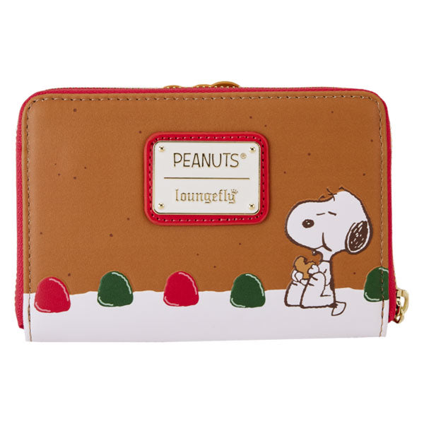 Loungefly - Peanuts - Snoopy Gingerbread Wreath Scented Zip Around Wallet