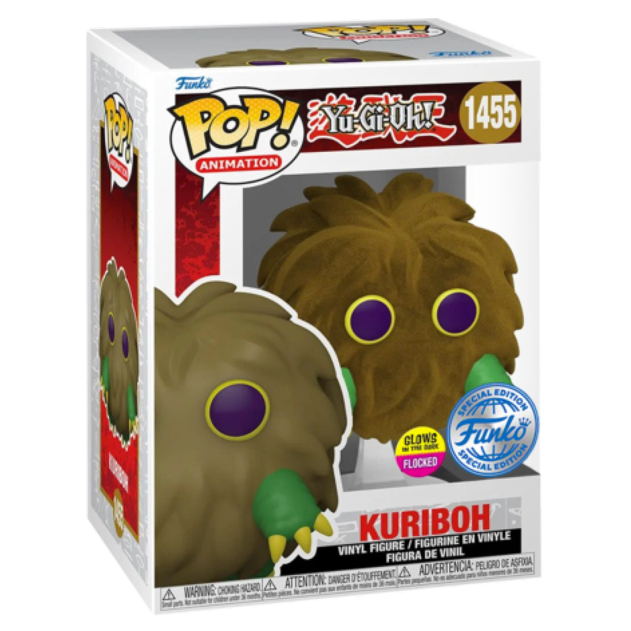 Yu-Gi-Oh! - Kuriboh US Exclusive Flocked Glow Pop! Vinyl