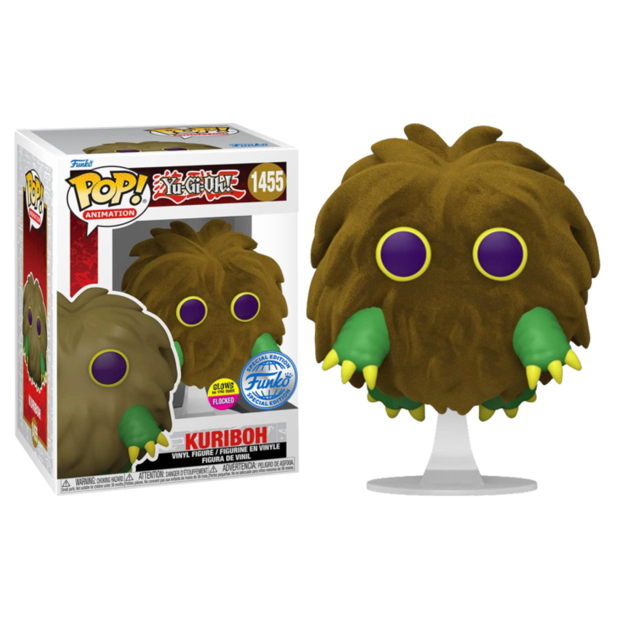 Yu-Gi-Oh! - Kuriboh US Exclusive Flocked Glow Pop! Vinyl