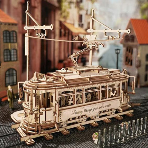 Image of Robotime Mechanical Models Classic City Tram