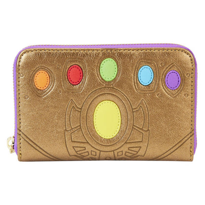 Loungefly - Marvel Comics - Thanos Gauntlet Metallic Zip Around Wallet