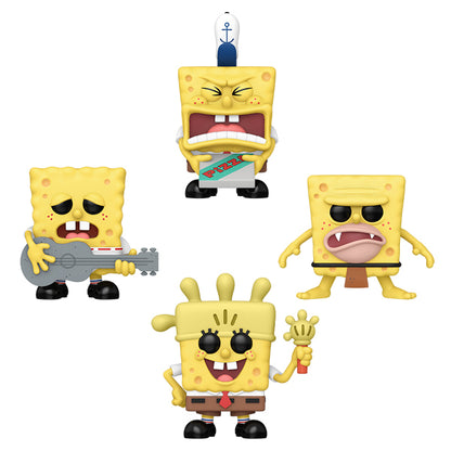 Spongebob Squarepants - Spongebob Squarepants Glow in the Dark US Exclusive Pop! Vinyl 4 Pack