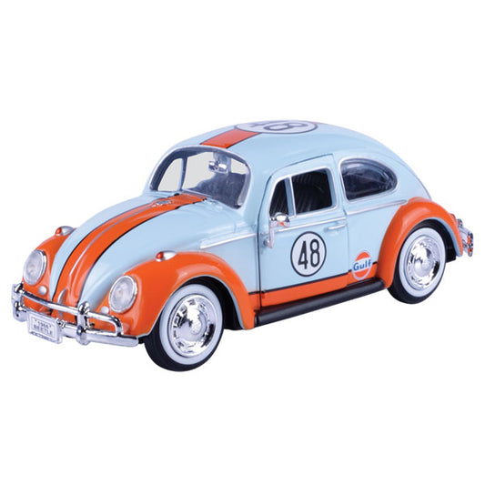 Gulf Collection - 1:24 Scale 1966 Volkswagen Beetle with Gulf Livery