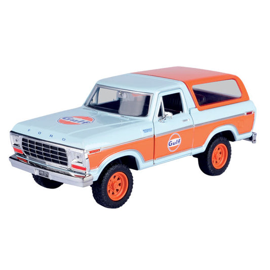 Gulf Collection - 1:24 Scale 1978 Ford Bronco with Gulf Livery