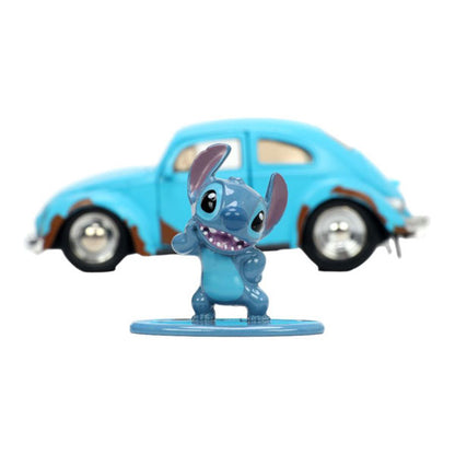 Lilo & Stitch - Volkswagen Beetle (Blue) 1:32 Scale with Stitch Metal Figure