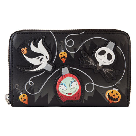 Loungefly - Nightmare Before Christmas - Tree String Lights Glow Zip Around Wallet