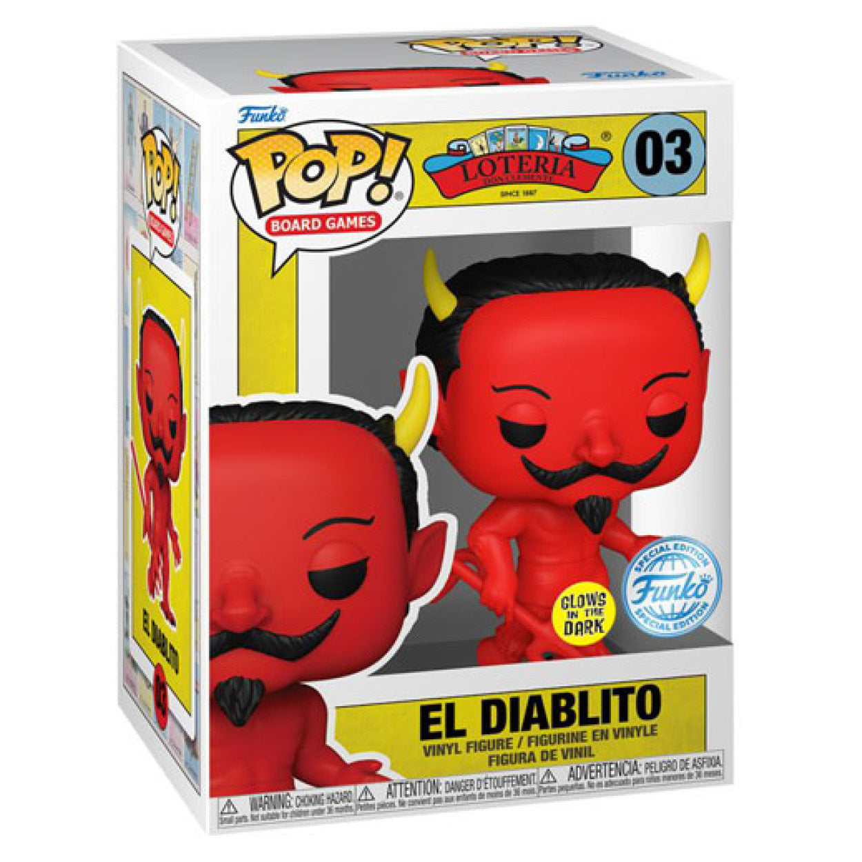 Loteria - El Diablito US Exclusive Glow Pop! Vinyl