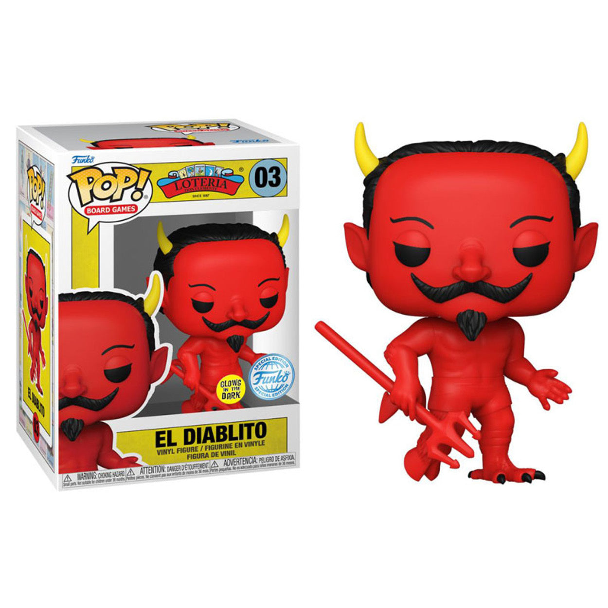 Loteria - El Diablito US Exclusive Glow Pop! Vinyl