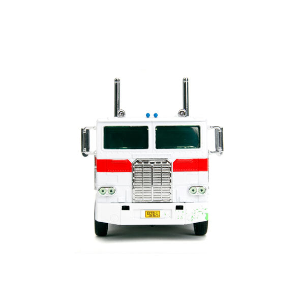 Hollywood Rides - Optimus Prime X Ghostbusters Ecto-1 1:24 Mash-up Diecast