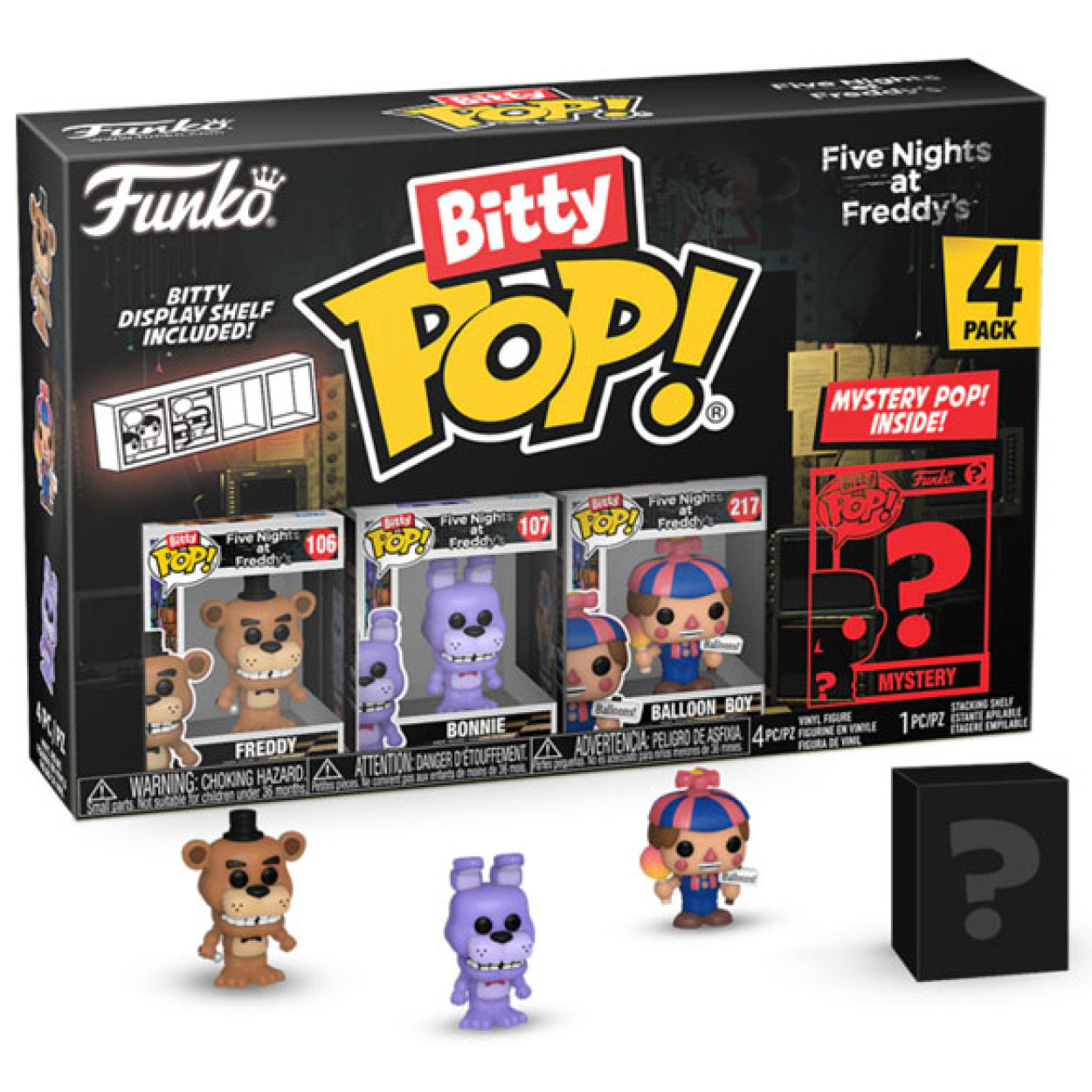 Five Nights at Freddy's - Freddy Bitty Pop! 4-Pack