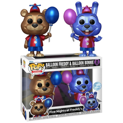 Five Nights At Freddy's - Bonnie & Freddy Metallic US Exclusive Pop! Vinyl 2 Pack