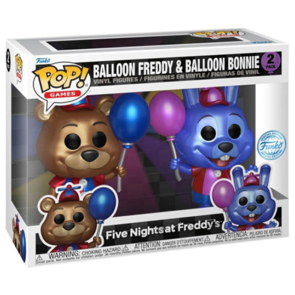 Five Nights At Freddy's - Bonnie & Freddy Metallic US Exclusive Pop! Vinyl 2 Pack