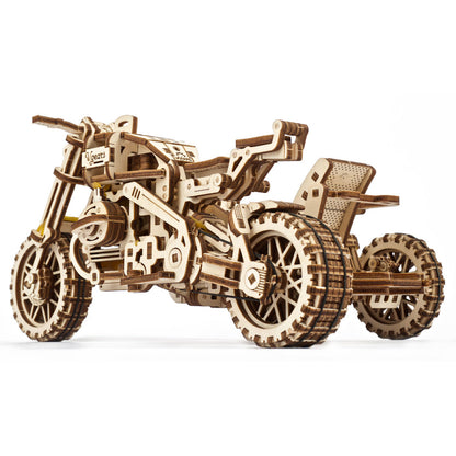 UGears Scrambler UGR-10 with Sidecar