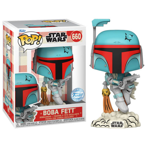 Image of Star Wars: D100 - Boba Fett Retro Reimagined Pop! Vinyl