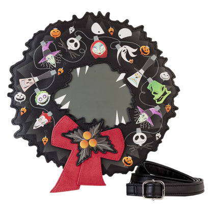 Loungefly - Nightmare Before Christmas - Wreath String Lights Glow Crossbody