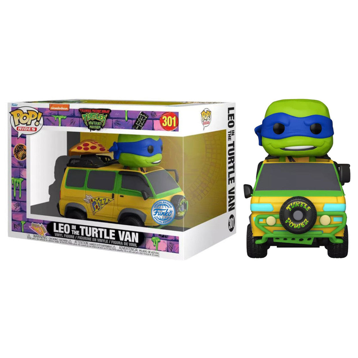 Teenage Mutant Ninja Turtles: Mutant Mayhem - Leonardo in Turtle Van US Exclusive Pop! Ride