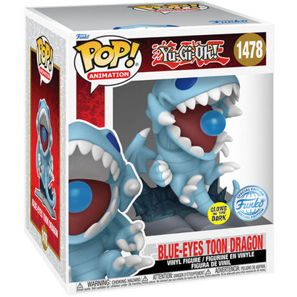 Yu-Gi-Oh! - Blue Eyes Toon Dragon US Exclusive Glow-in-the-Dark Super 6 Inch Pop! Vinyl