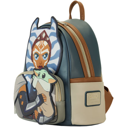 Loungefly - Star Wars - The Mandalorian - Ahsoka with Grogu Precious Cargo Mini Backpack