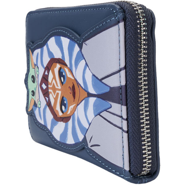 Loungefly - Star Wars - The Mandalorian - Ahsoka with Grogu Precious Cargo Zip Around Wallet