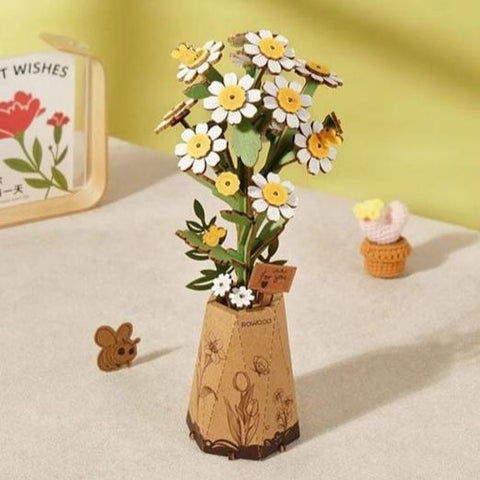 Image of Robotime Wood Bloom Chamomile