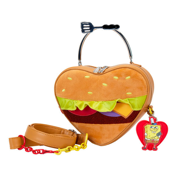 Loungefly - Spongebob - Krabby Patty Plush Crossbody Bag